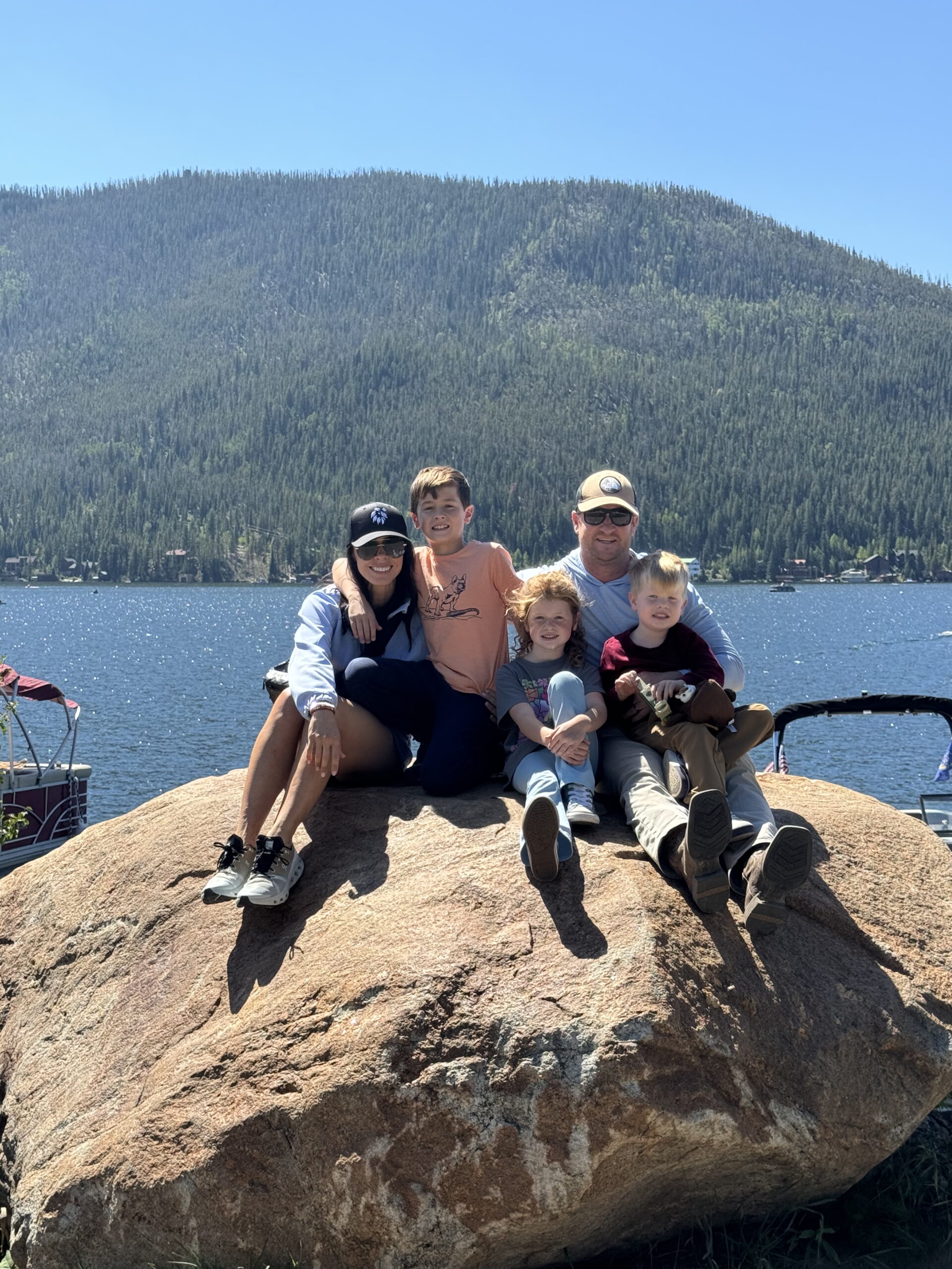 Family photo at the late